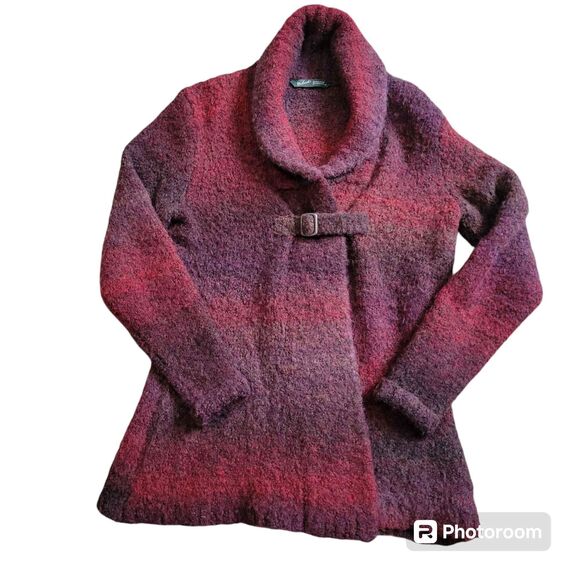 Women's Size XS Woolrich Deep Ruby Space Dye Jacket Wrap - Picture 1 of 6